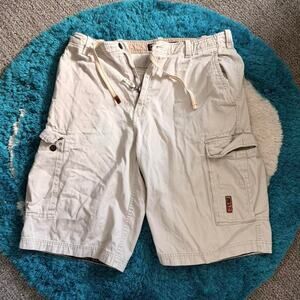 Bugle boy white cargo jorts